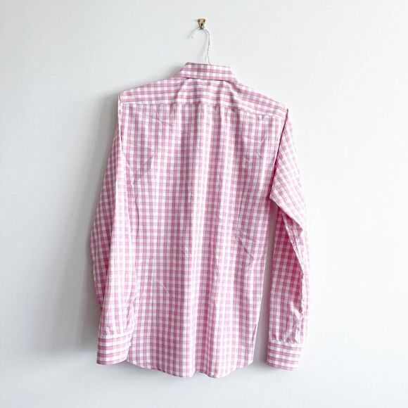 Tommy Hilfiger Mens Dress Shirt Tailored Fitted Button Down Long Sleeve Pink 15 - Picture 2 of 10